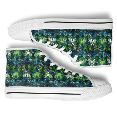 Chokefish™ Urban Peak Retro High Tops-Cannabis-012